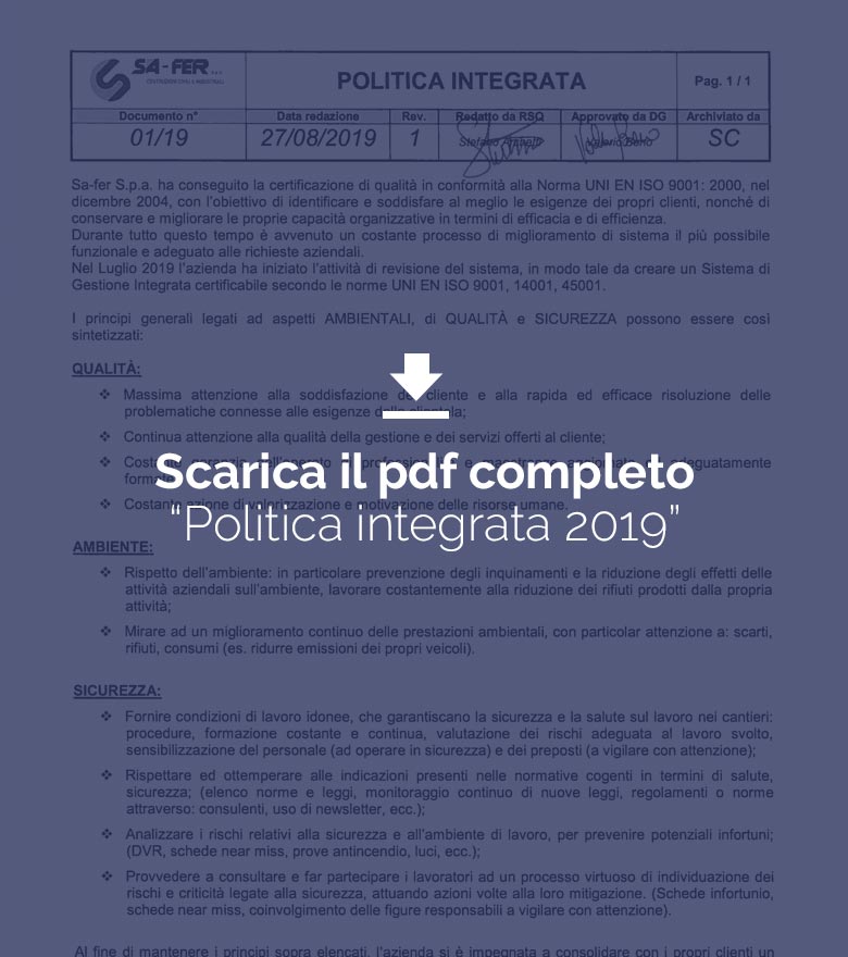 Politica integrata 2019